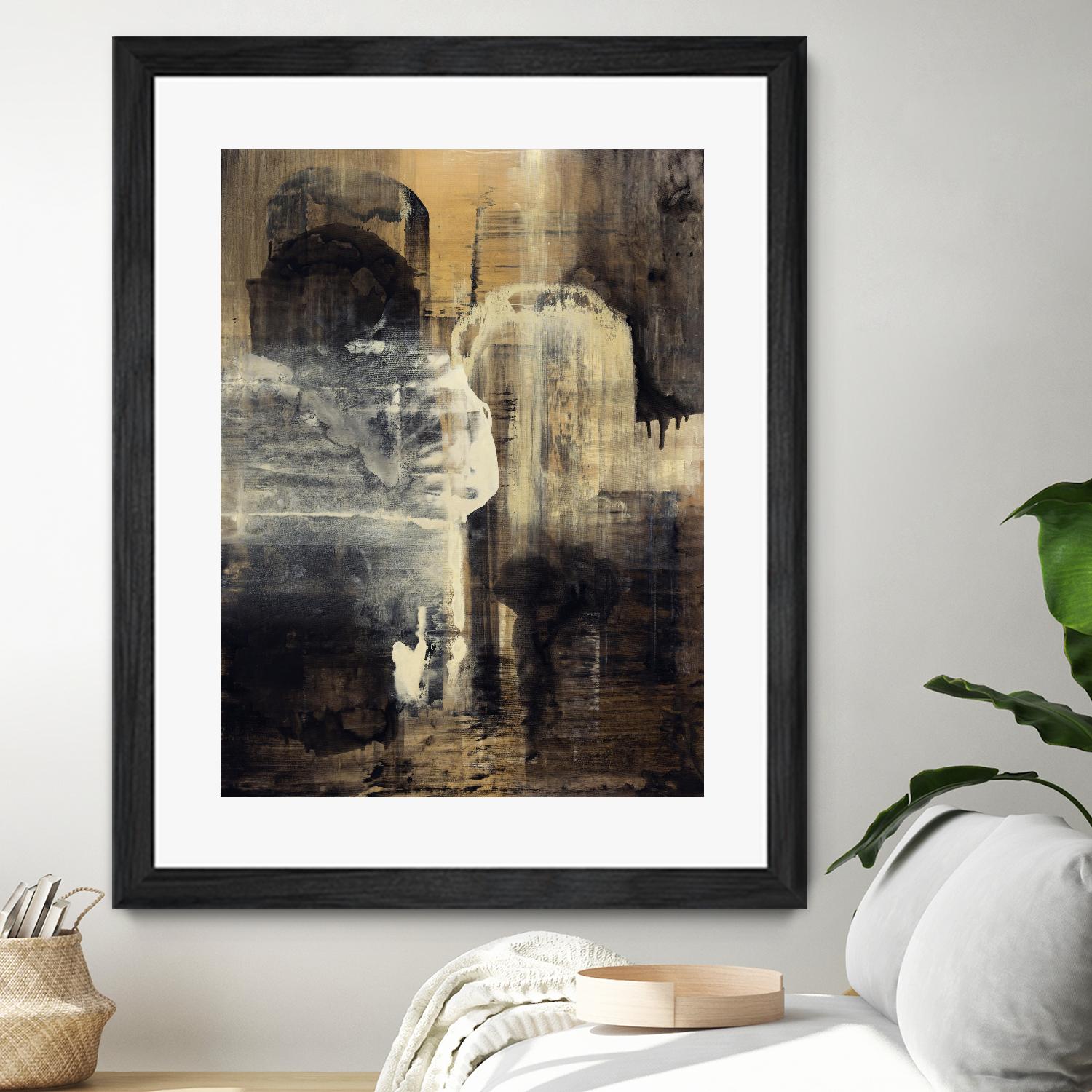 Crossing Into Canes by Daleno Art on GIANT ART - white abstract abstrait