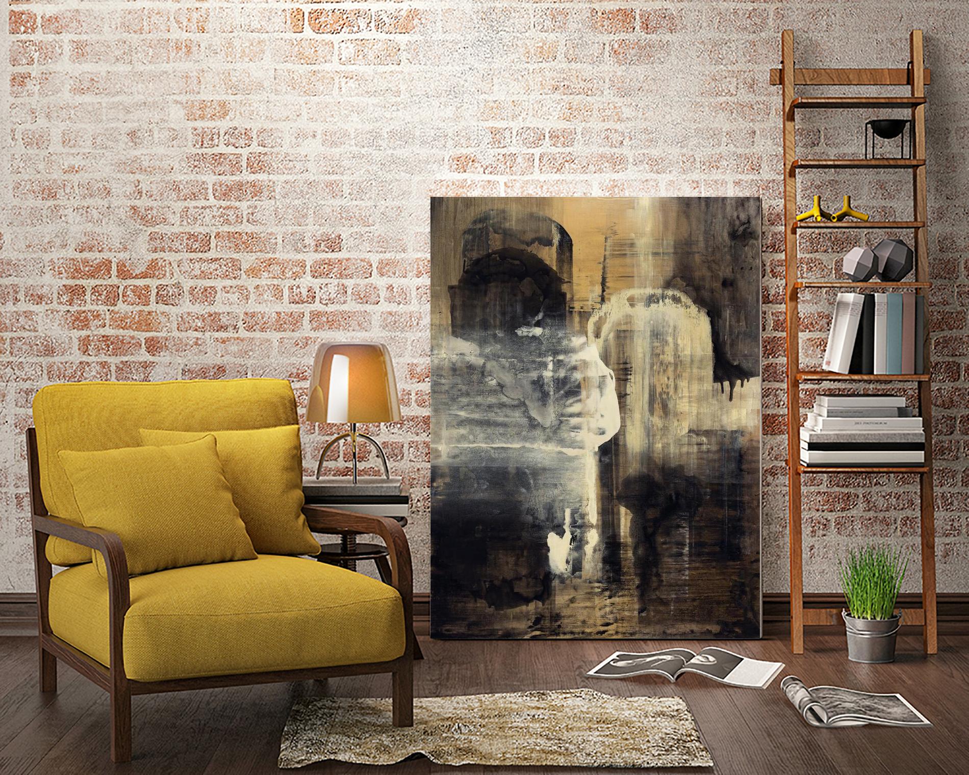 Crossing Into Canes by Daleno Art on GIANT ART - white abstract abstrait