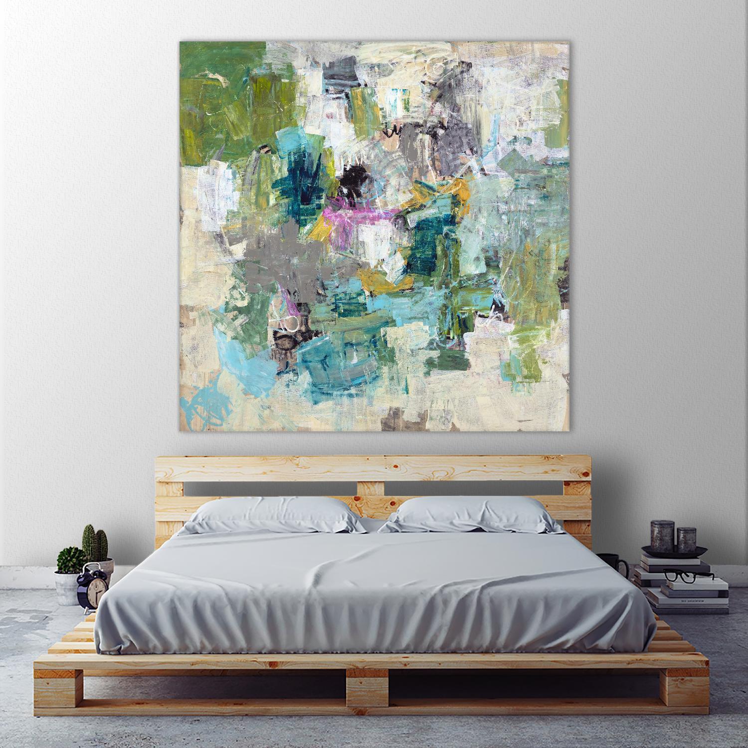Break the Intrusion by Daleno Art on GIANT ART - beige abstract abstrait 
