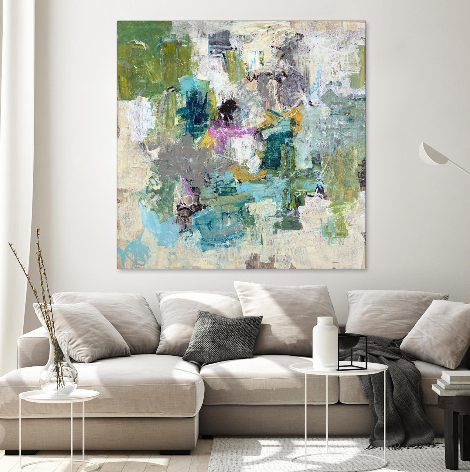Break the Intrusion by Daleno Art on GIANT ART - beige abstract abstrait 