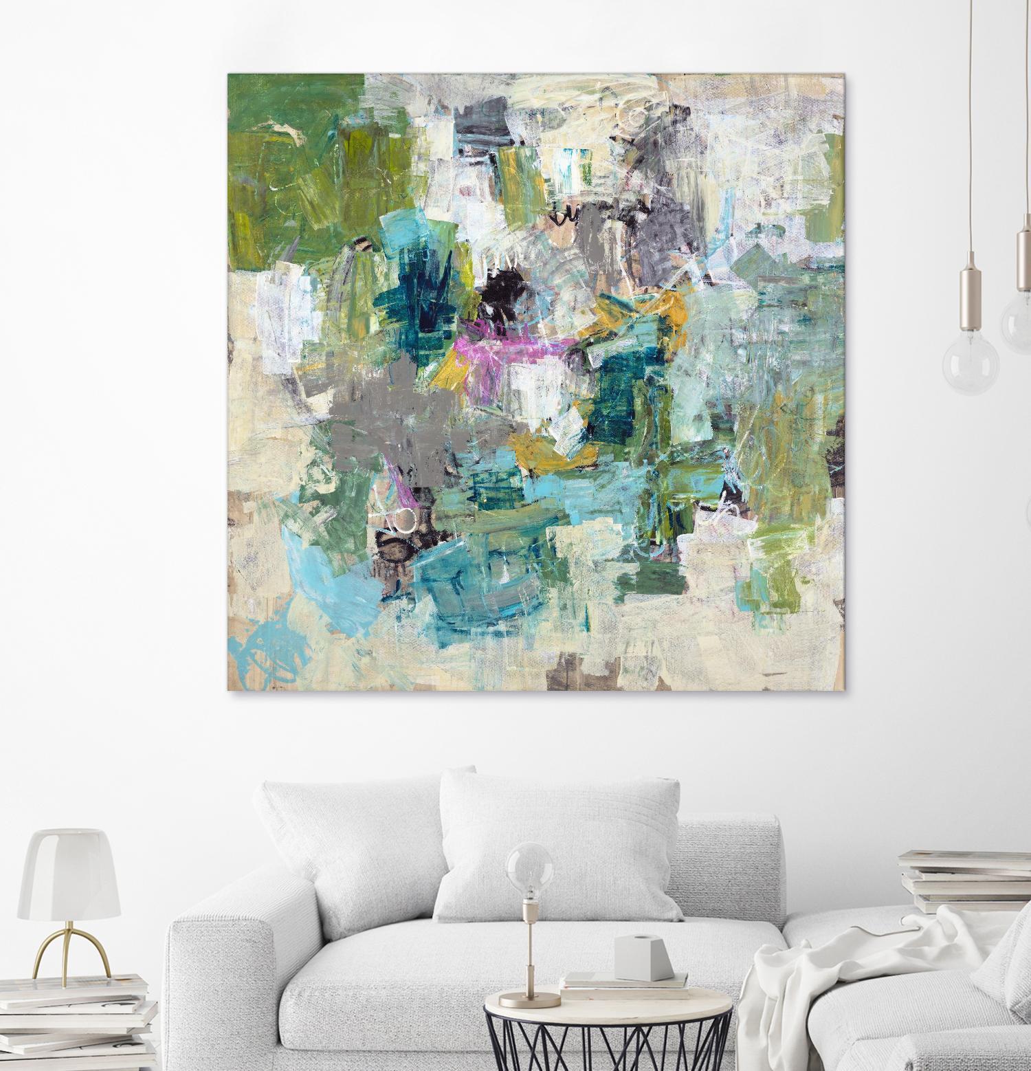 Break the Intrusion by Daleno Art on GIANT ART - beige abstract abstrait 