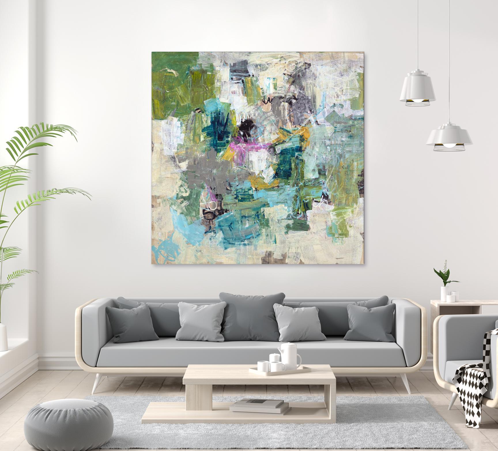 Break the Intrusion by Daleno Art on GIANT ART - beige abstract abstrait 
