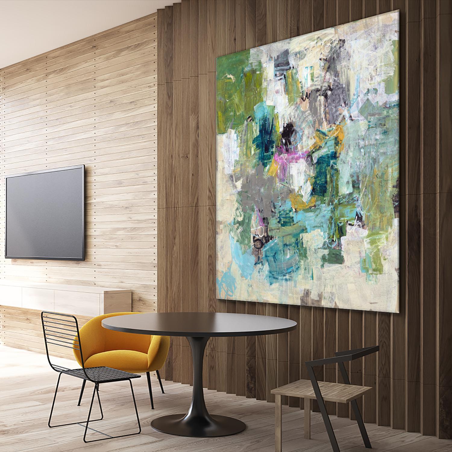 Break the Intrusion by Daleno Art on GIANT ART - beige abstract abstrait 