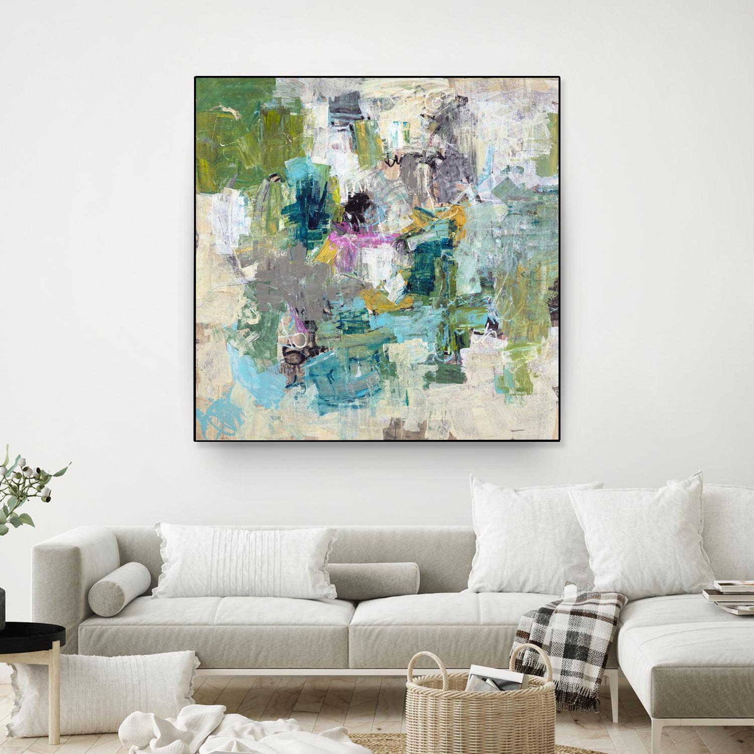 Break the Intrusion by Daleno Art on GIANT ART - beige abstract abstrait 