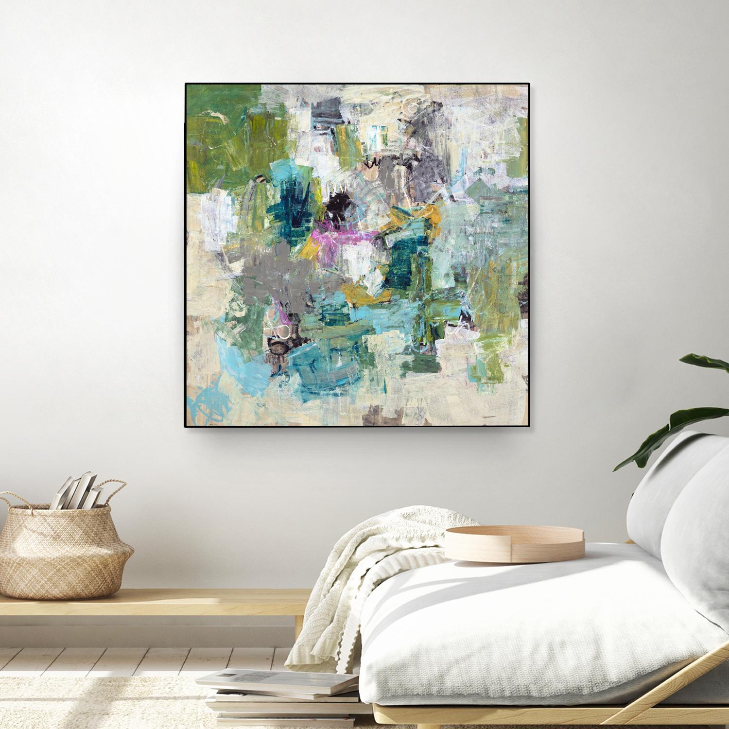 Break the Intrusion by Daleno Art on GIANT ART - beige abstract abstrait 