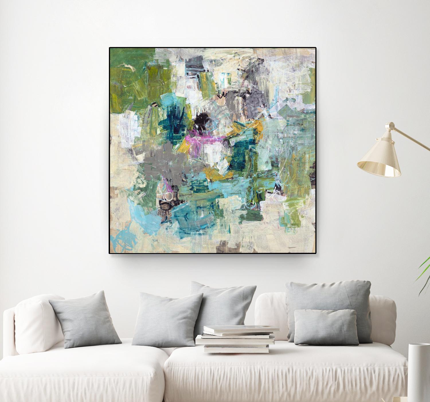 Break the Intrusion by Daleno Art on GIANT ART - beige abstract abstrait 