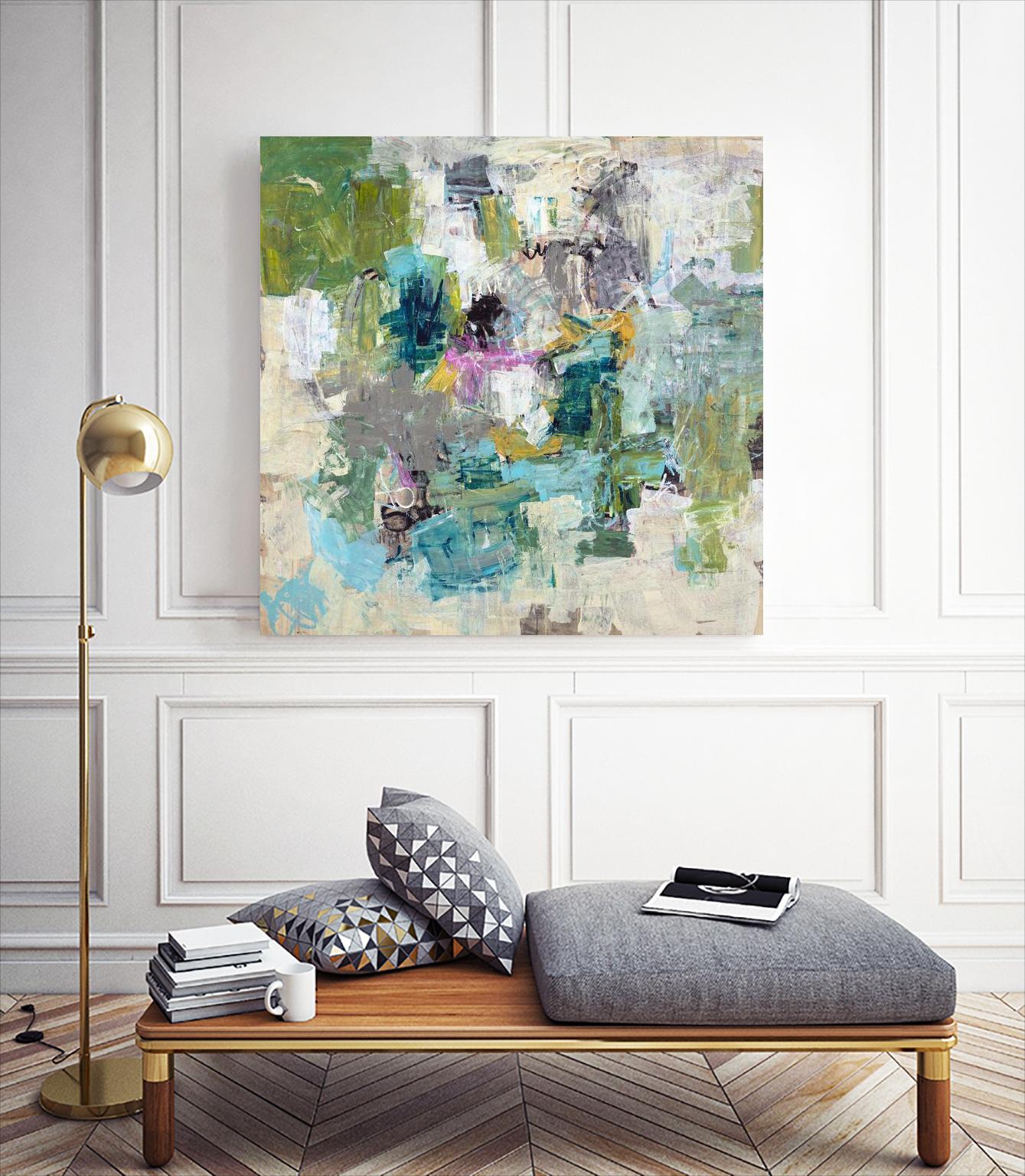 Break the Intrusion by Daleno Art on GIANT ART - beige abstract abstrait 