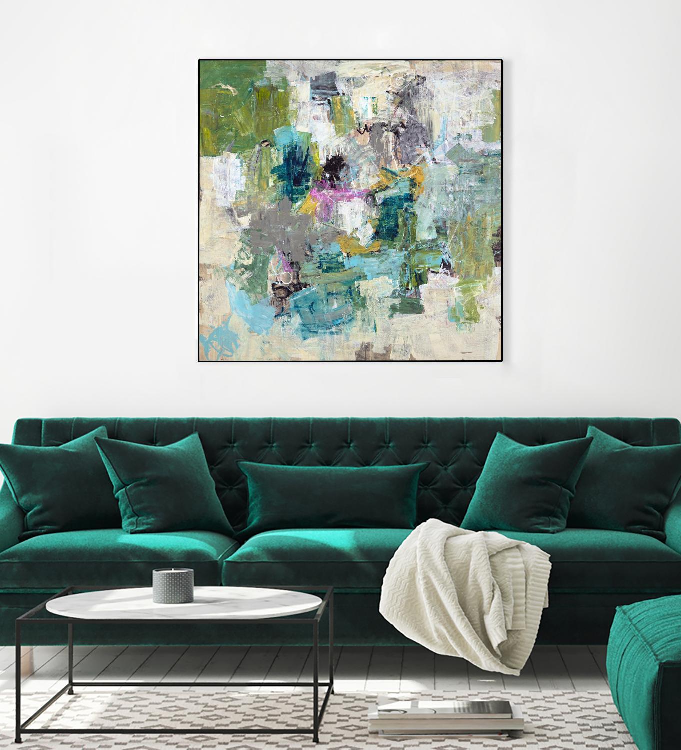 Break the Intrusion by Daleno Art on GIANT ART - beige abstract abstrait 
