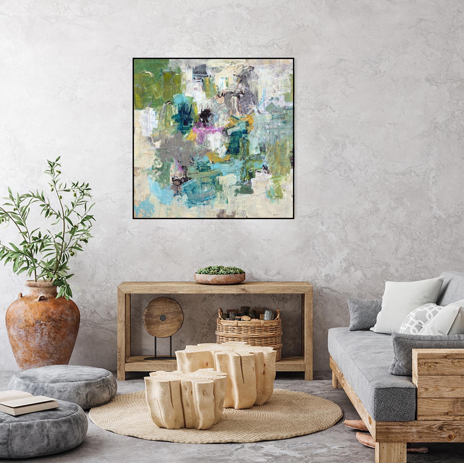 Break the Intrusion by Daleno Art on GIANT ART - beige abstract abstrait 