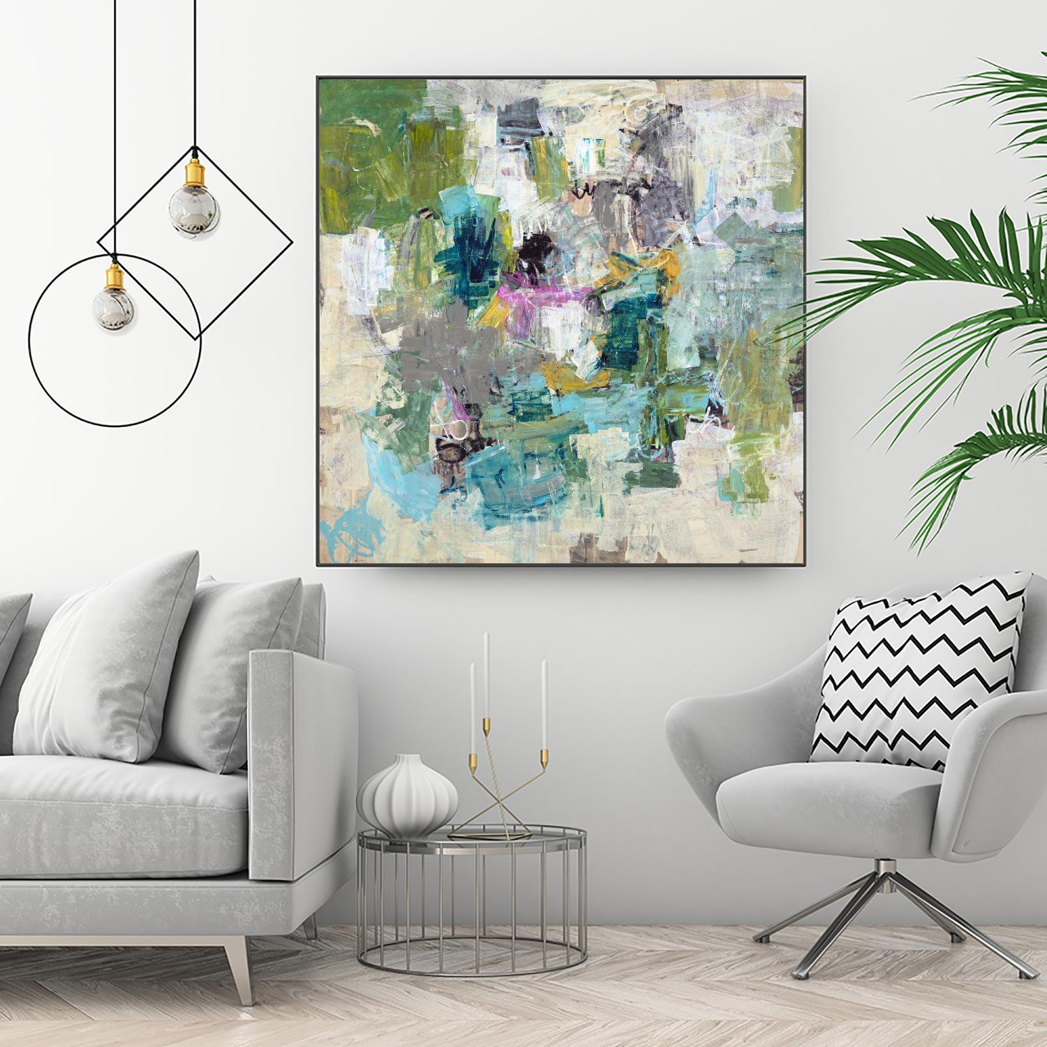 Break the Intrusion by Daleno Art on GIANT ART - beige abstract abstrait 