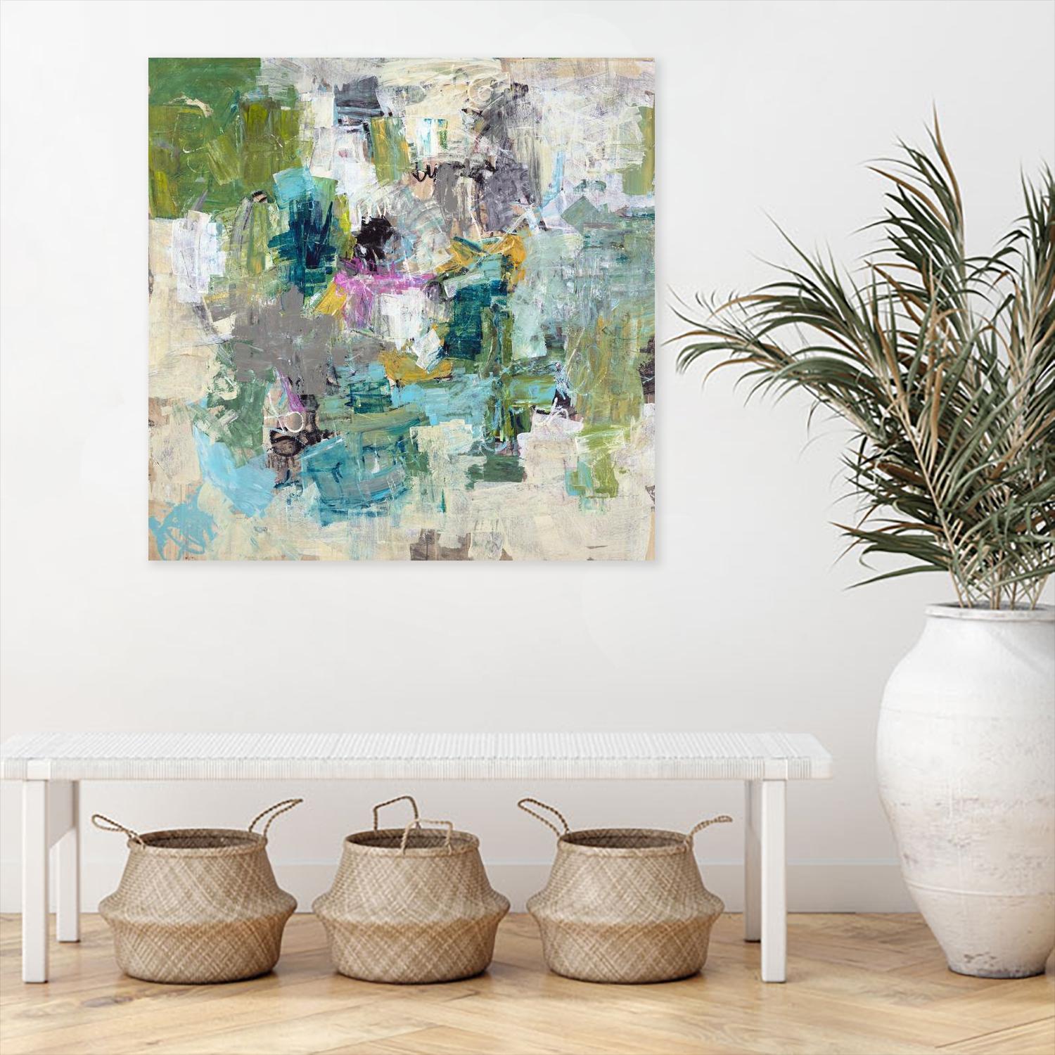 Break the Intrusion by Daleno Art on GIANT ART - beige abstract abstrait 