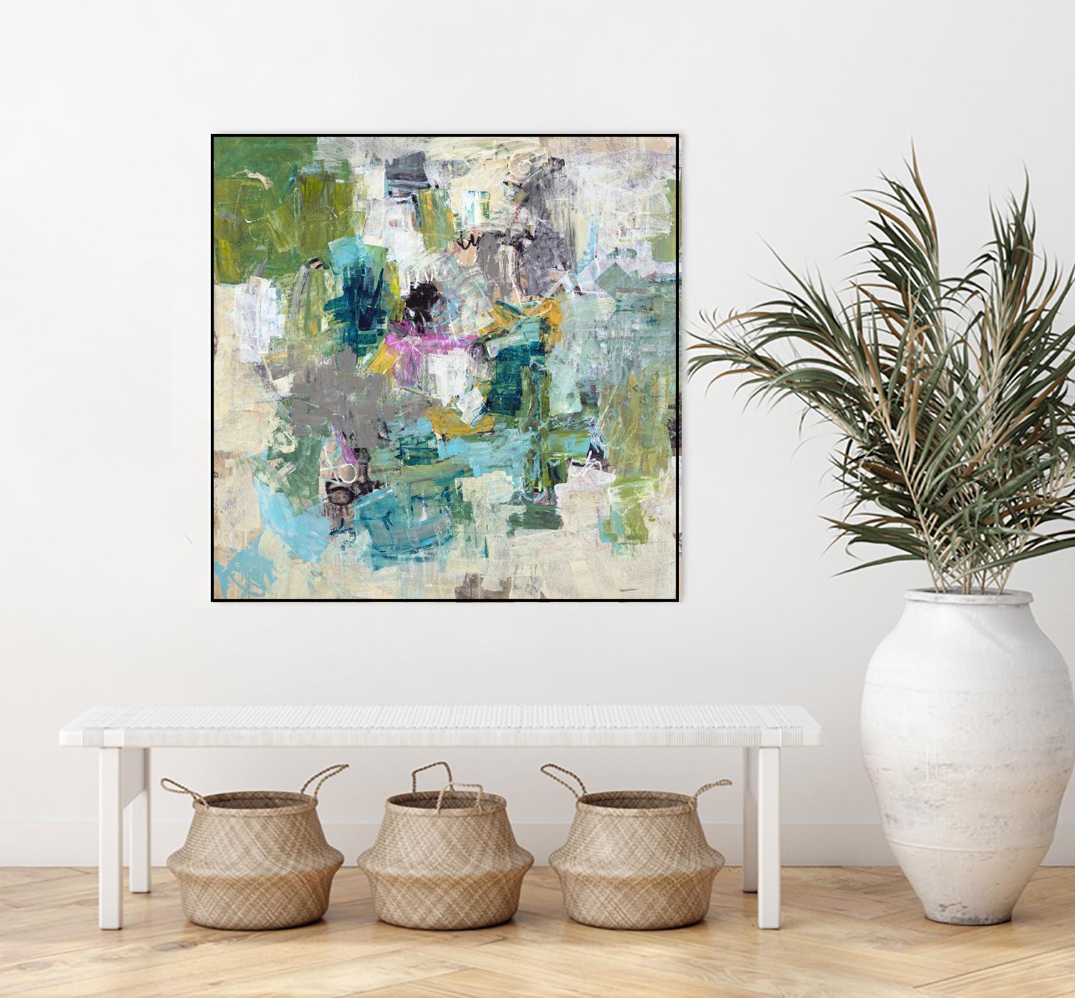 Break the Intrusion by Daleno Art on GIANT ART - beige abstract abstrait 