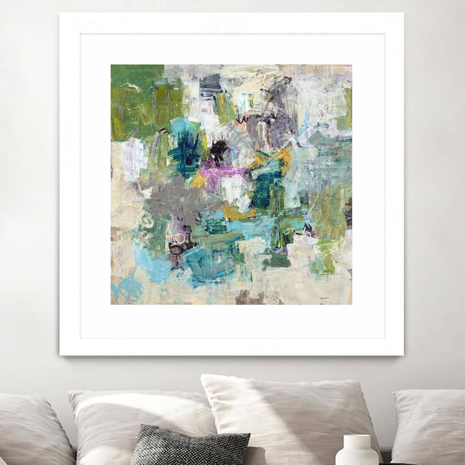 Break the Intrusion by Daleno Art on GIANT ART - beige abstract abstrait 