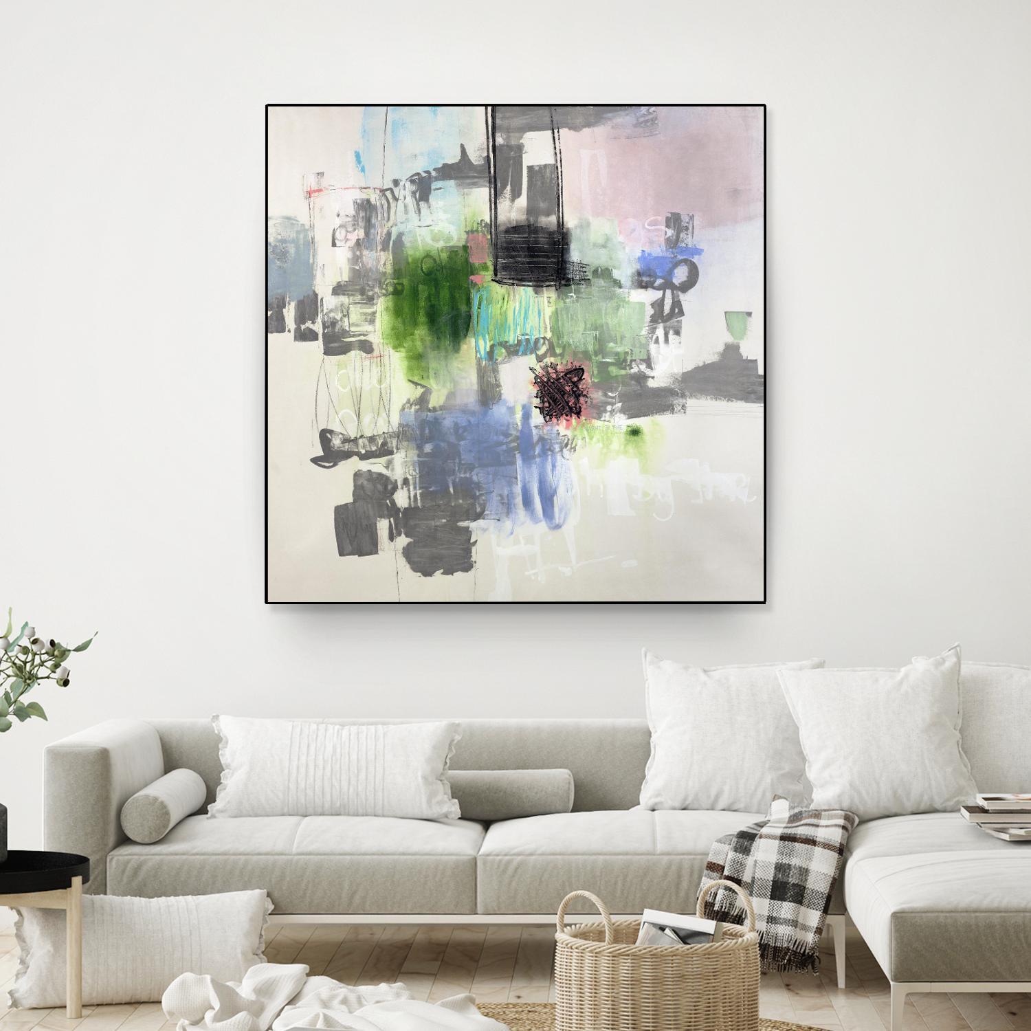 Uncontained by Daleno Art on GIANT ART - grey  abstract abstrait 