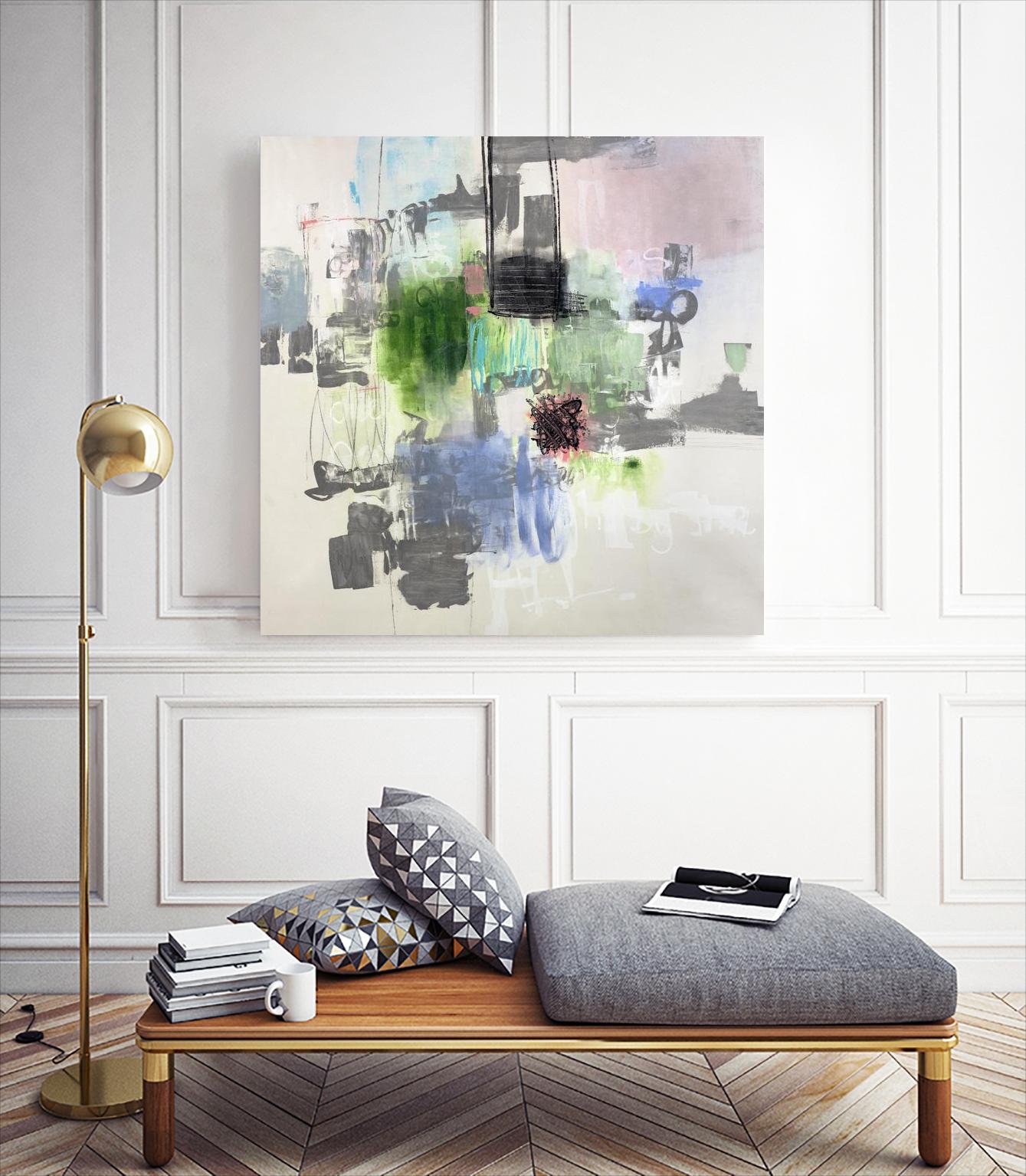 Uncontained by Daleno Art on GIANT ART - grey  abstract abstrait 