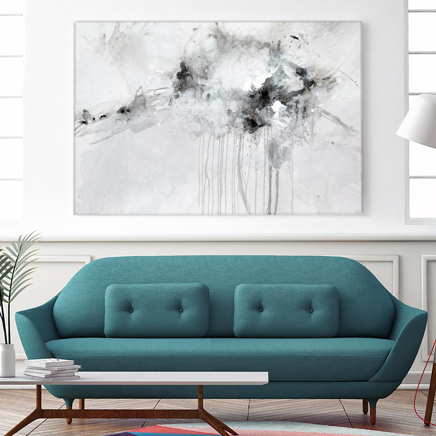 Silent Explosion by Daleno Art on GIANT ART - blue abstract abstrait 