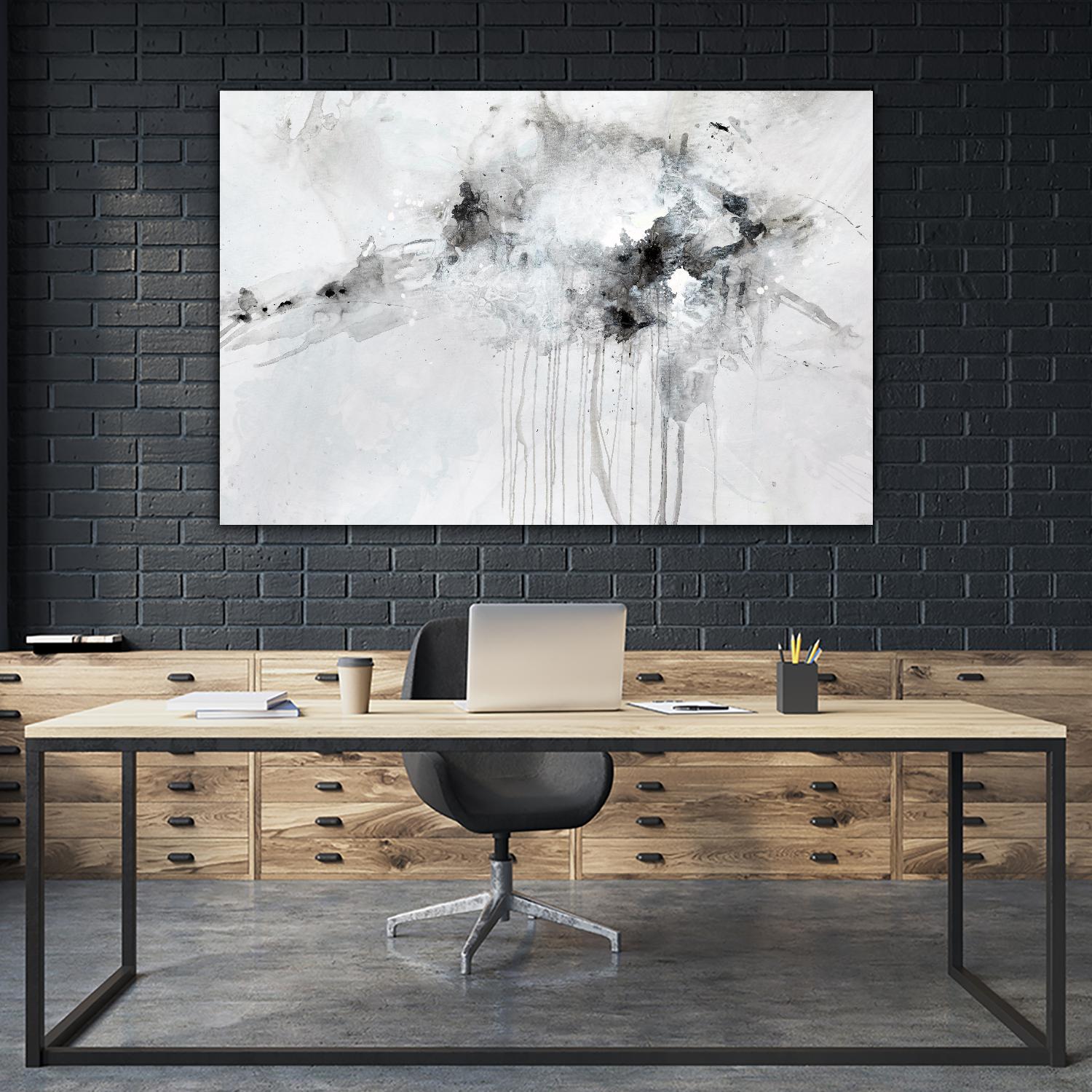 Silent Explosion by Daleno Art on GIANT ART - blue abstract abstrait 