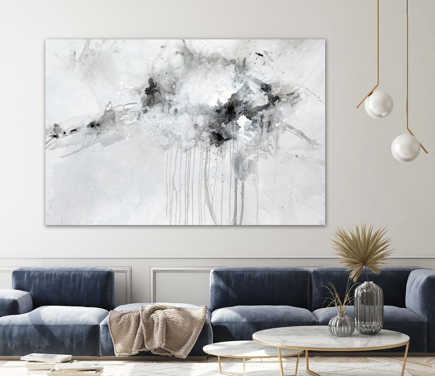 Silent Explosion by Daleno Art on GIANT ART - blue abstract abstrait 