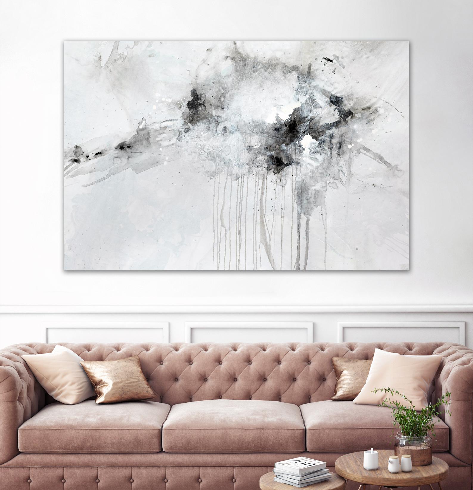 Silent Explosion by Daleno Art on GIANT ART - blue abstract abstrait 