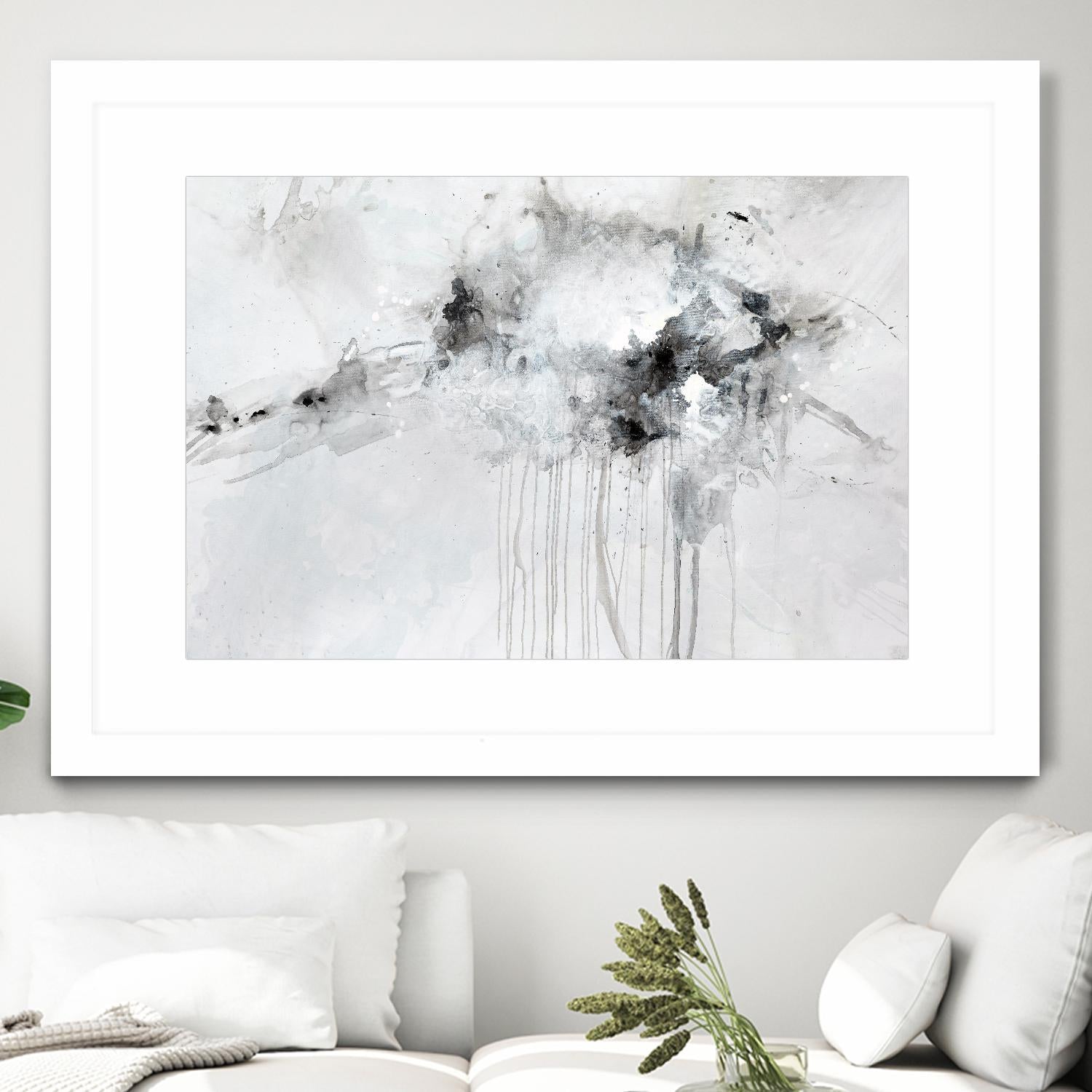 Silent Explosion by Daleno Art on GIANT ART - blue abstract abstrait 