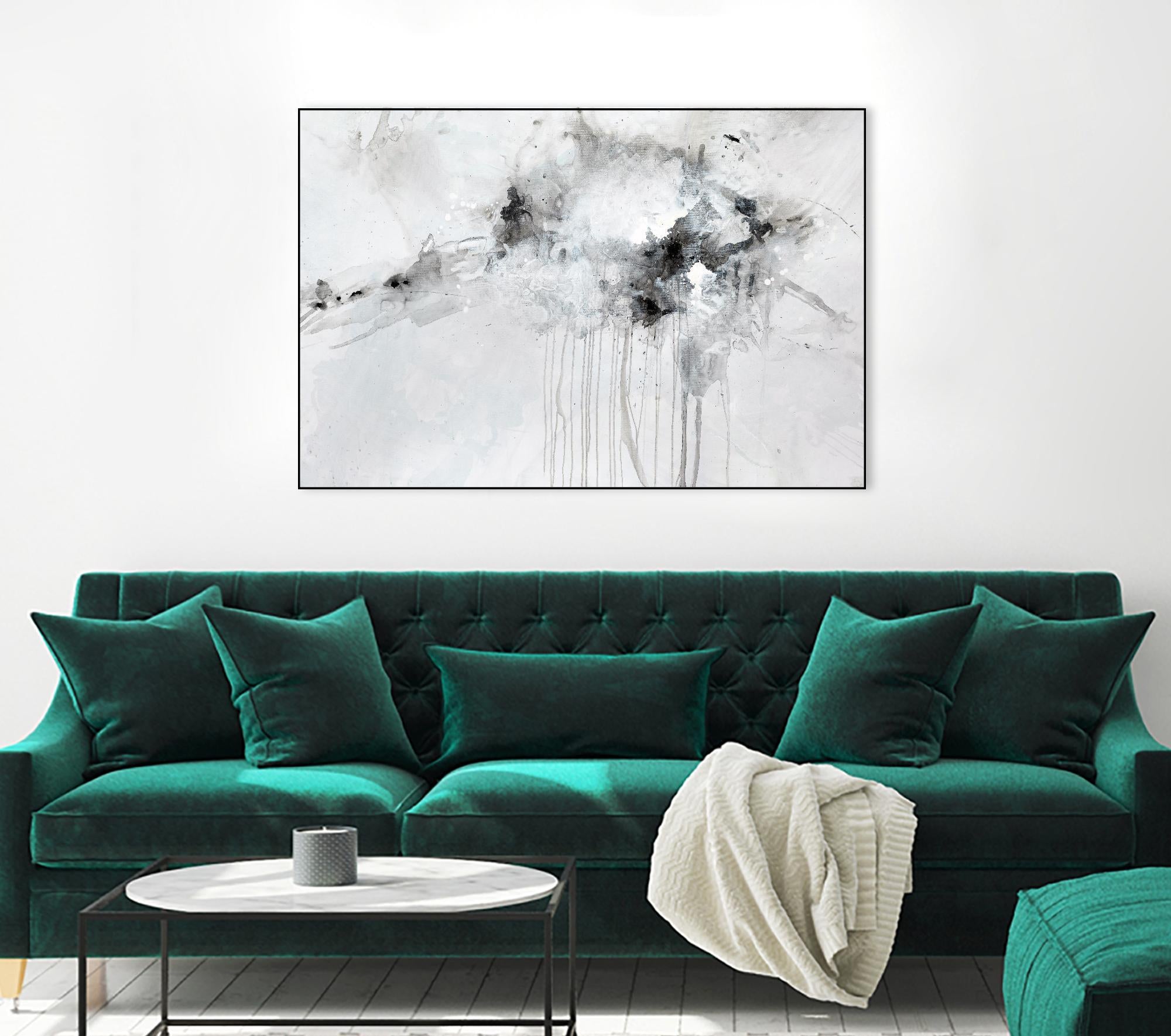 Silent Explosion by Daleno Art on GIANT ART - blue abstract abstrait 