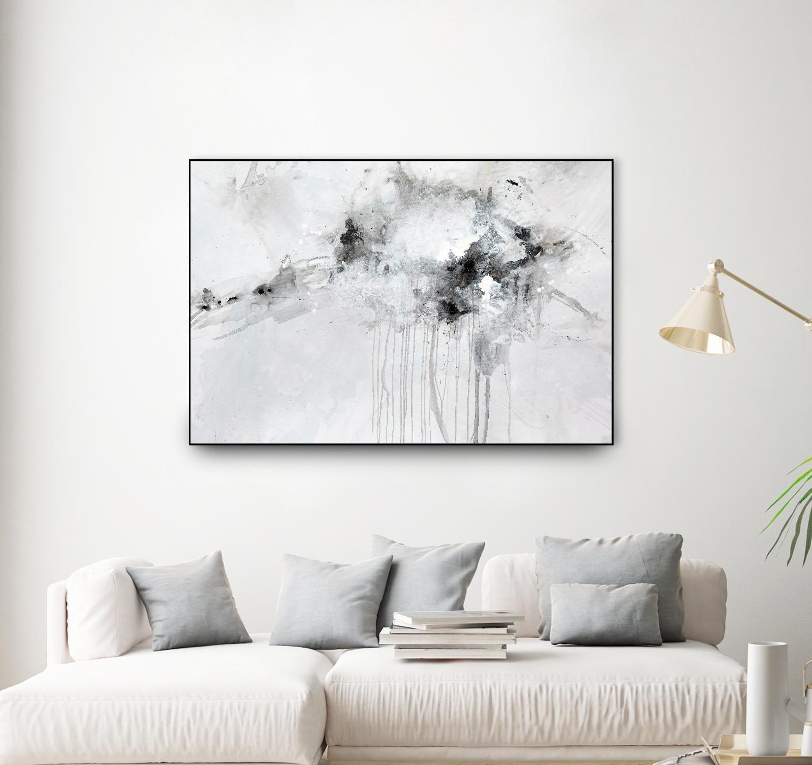 Silent Explosion by Daleno Art on GIANT ART - blue abstract abstrait 