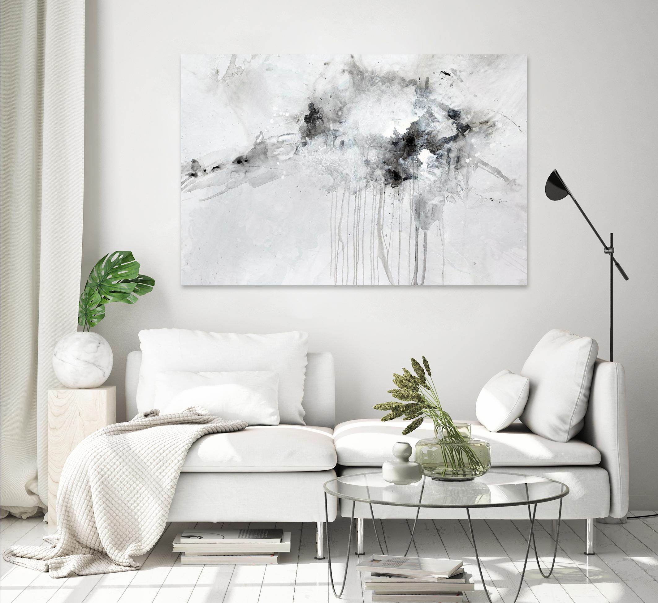 Silent Explosion by Daleno Art on GIANT ART - blue abstract abstrait 