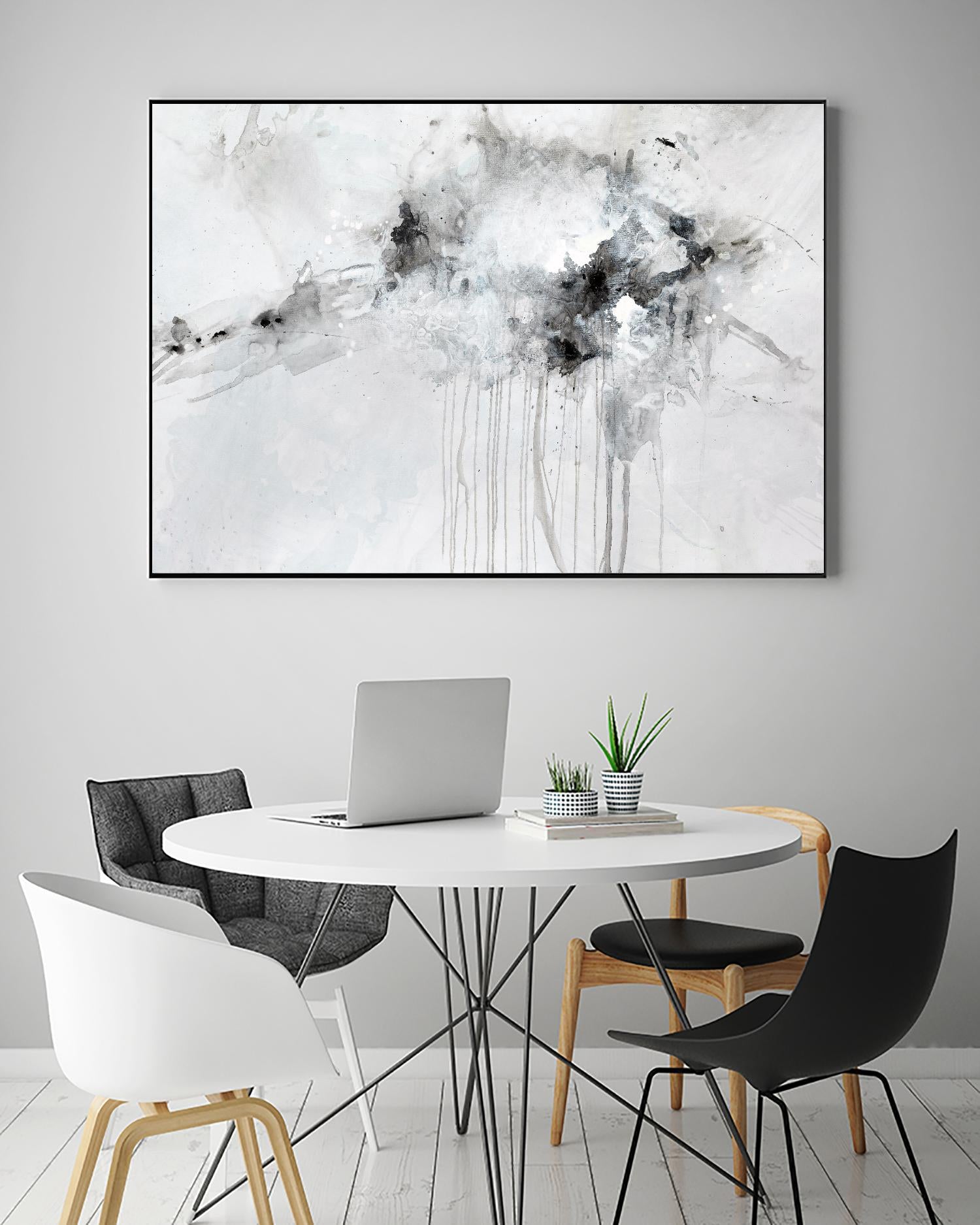 Silent Explosion by Daleno Art on GIANT ART - blue abstract abstrait 
