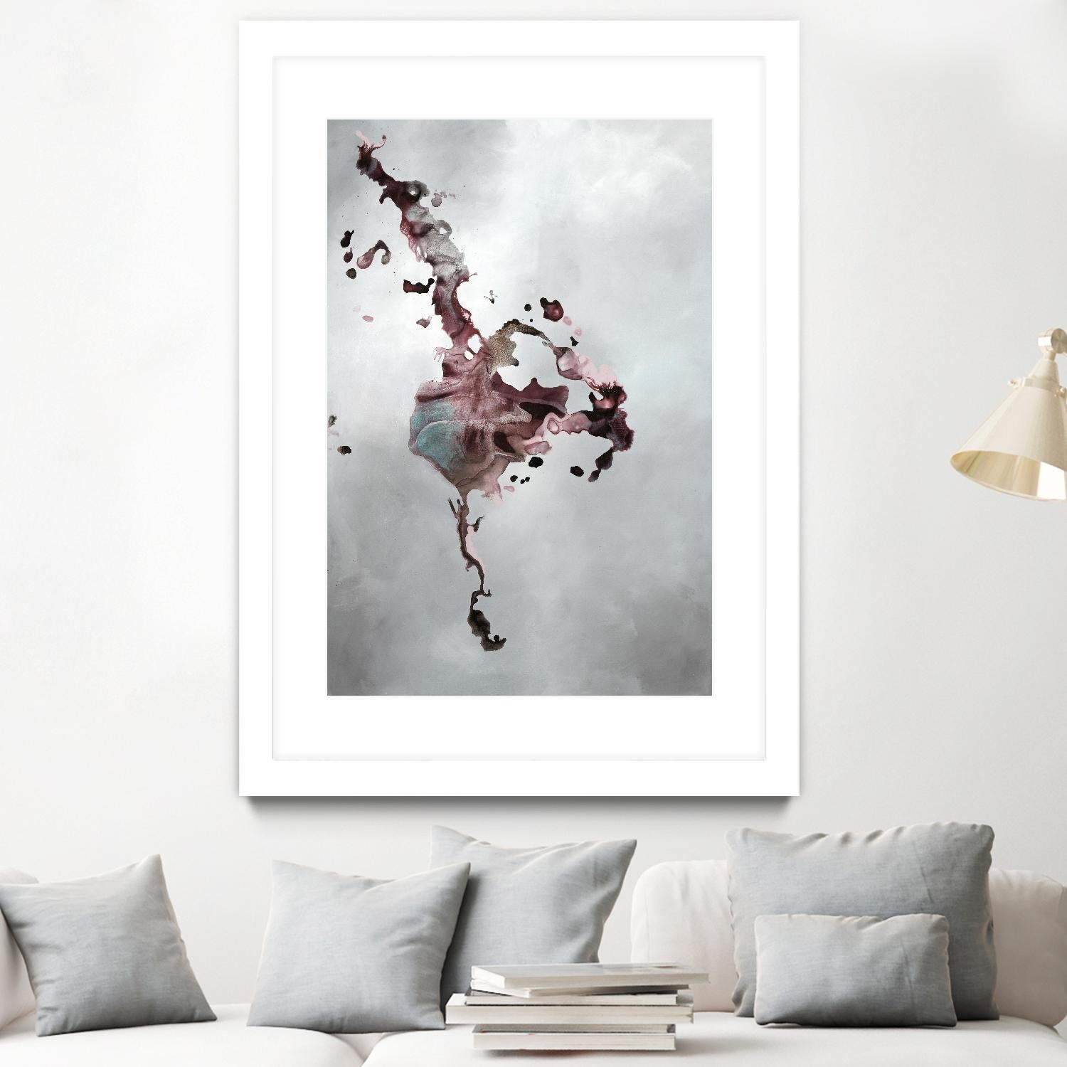 Welcomed Disturbance II by Daleno Art on GIANT ART - pink  abstract abstrait 