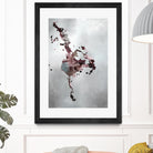 Welcomed Disturbance II by Daleno Art on GIANT ART - pink  abstract abstrait 