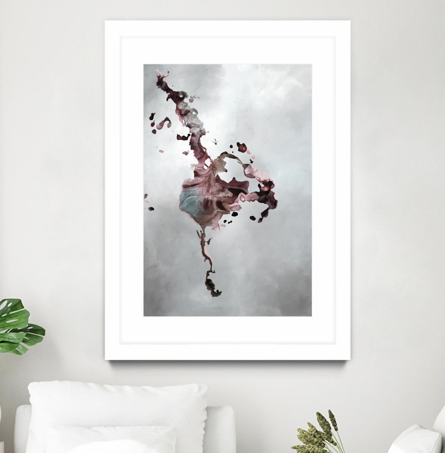 Welcomed Disturbance II by Daleno Art on GIANT ART - pink  abstract abstrait 
