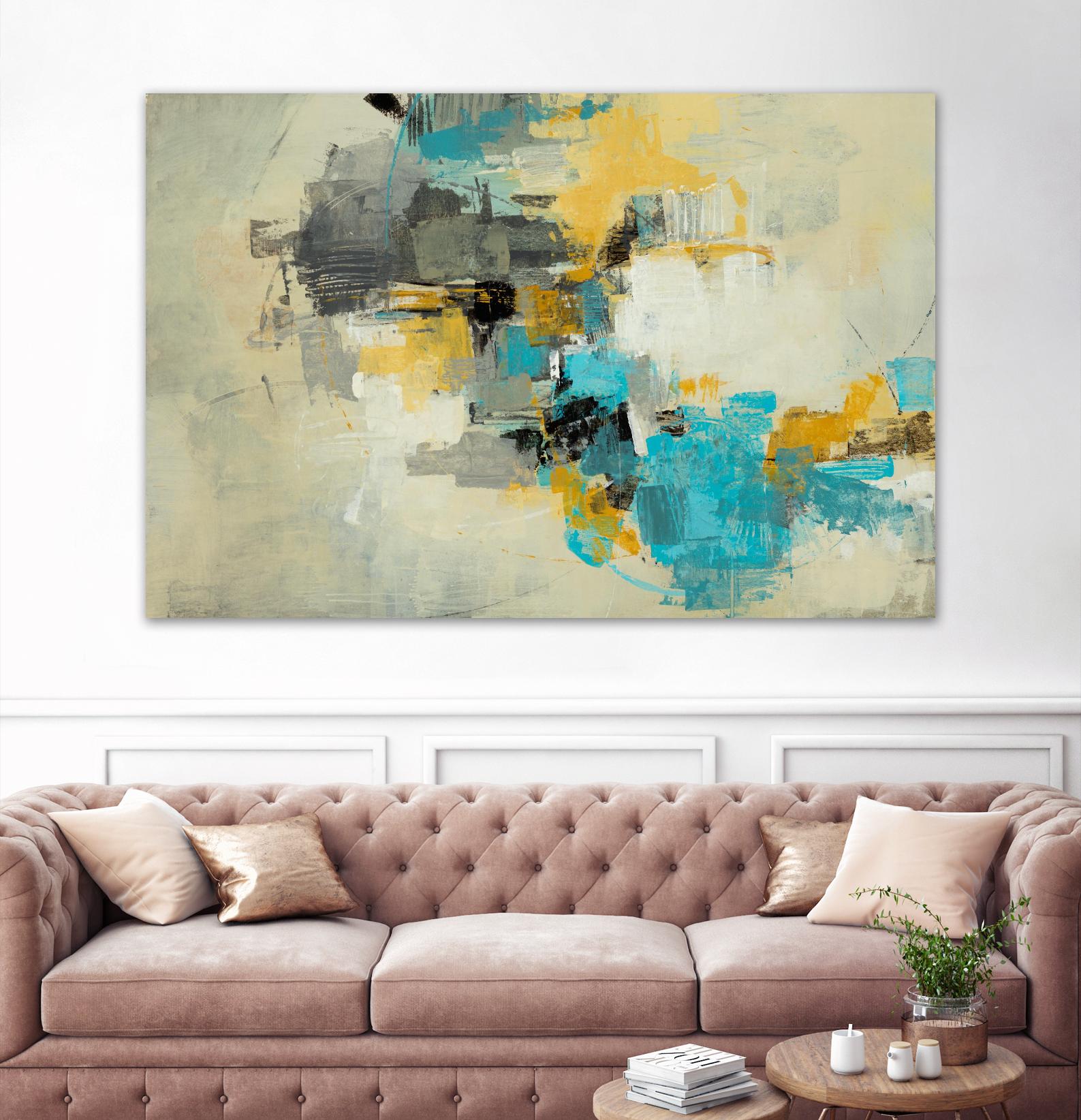 Adrift in Time by Daleno Art on GIANT ART - blue abstract abstrait 