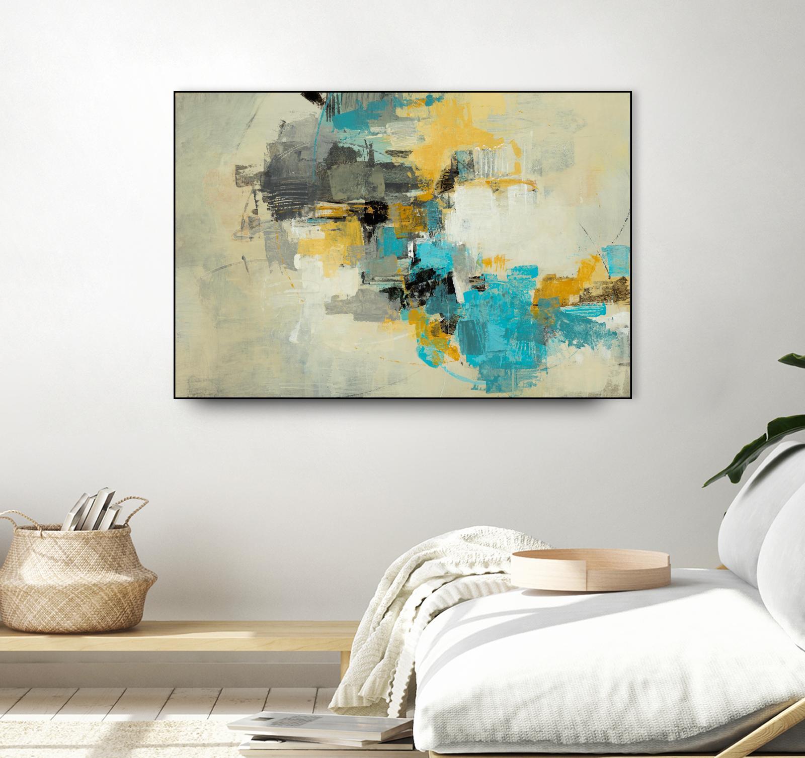 Adrift in Time by Daleno Art on GIANT ART - blue abstract abstrait 