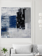 Just One TIme II by Daleno Art on GIANT ART - bleu abstract
