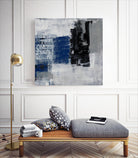 Just One TIme II by Daleno Art on GIANT ART - bleu abstract