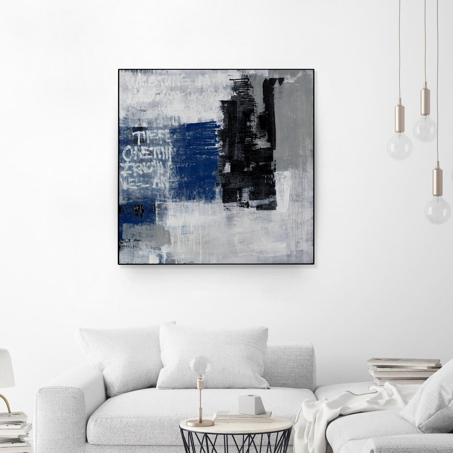 Just One TIme II by Daleno Art on GIANT ART - bleu abstract