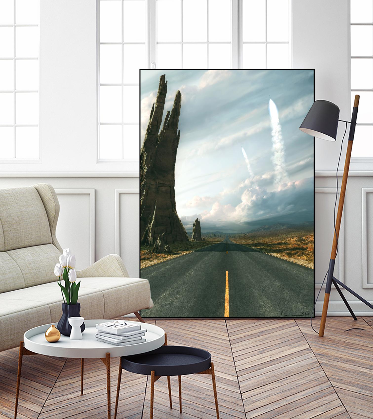 Mission by Stephane Belin on GIANT ART - grey landscape