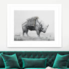Birch Landscape by Ruben Carrasco on GIANT ART - black animals