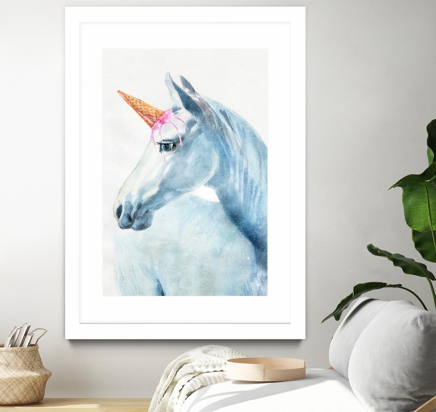 Unique Horn by Alex Cherry on GIANT ART - white animals