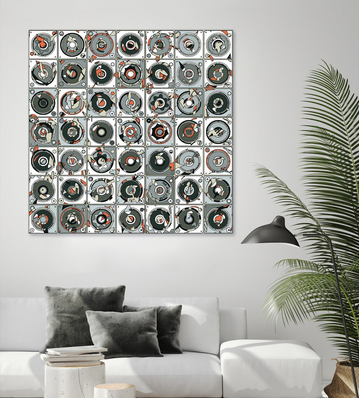 Stereogram by HR-FM on GIANT ART - orange contemporary