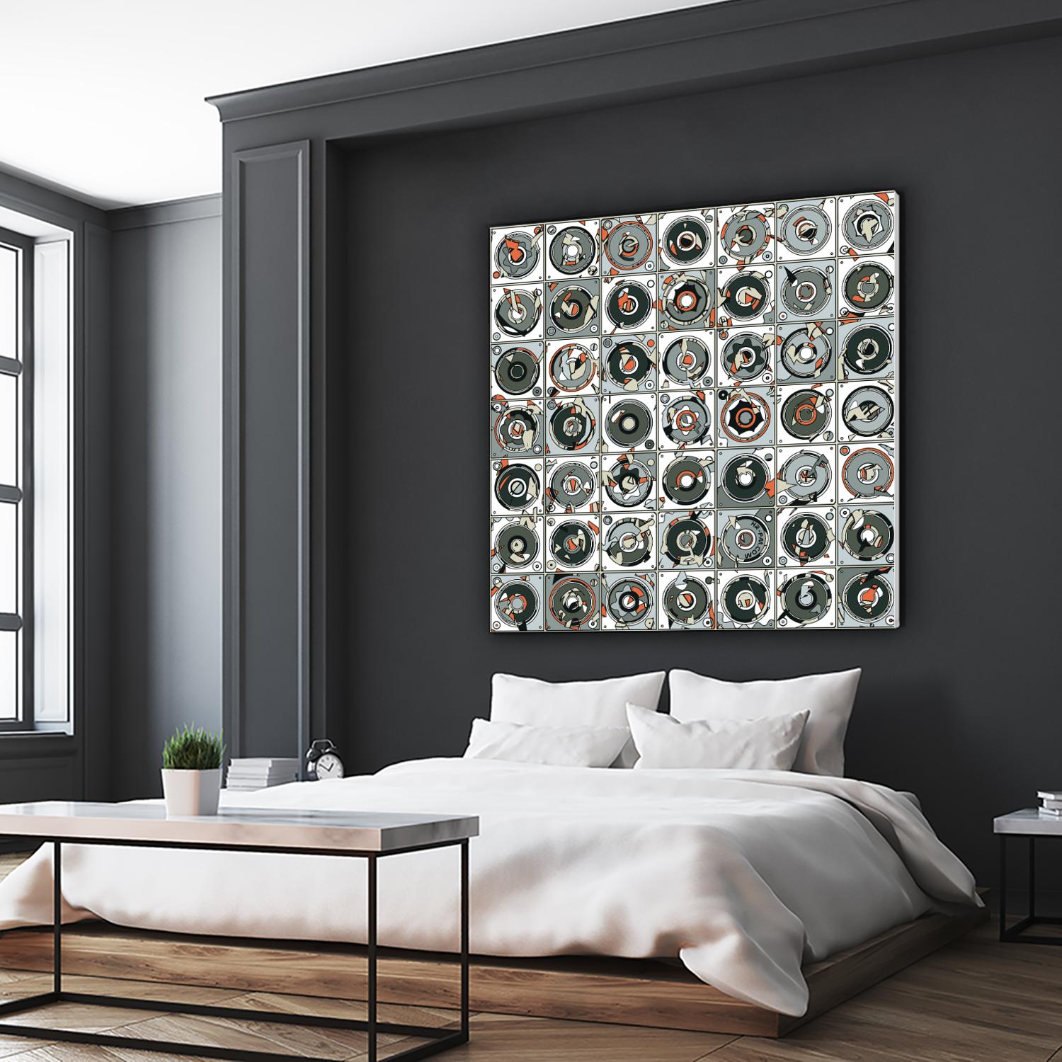 Stereogram by HR-FM on GIANT ART - orange contemporary