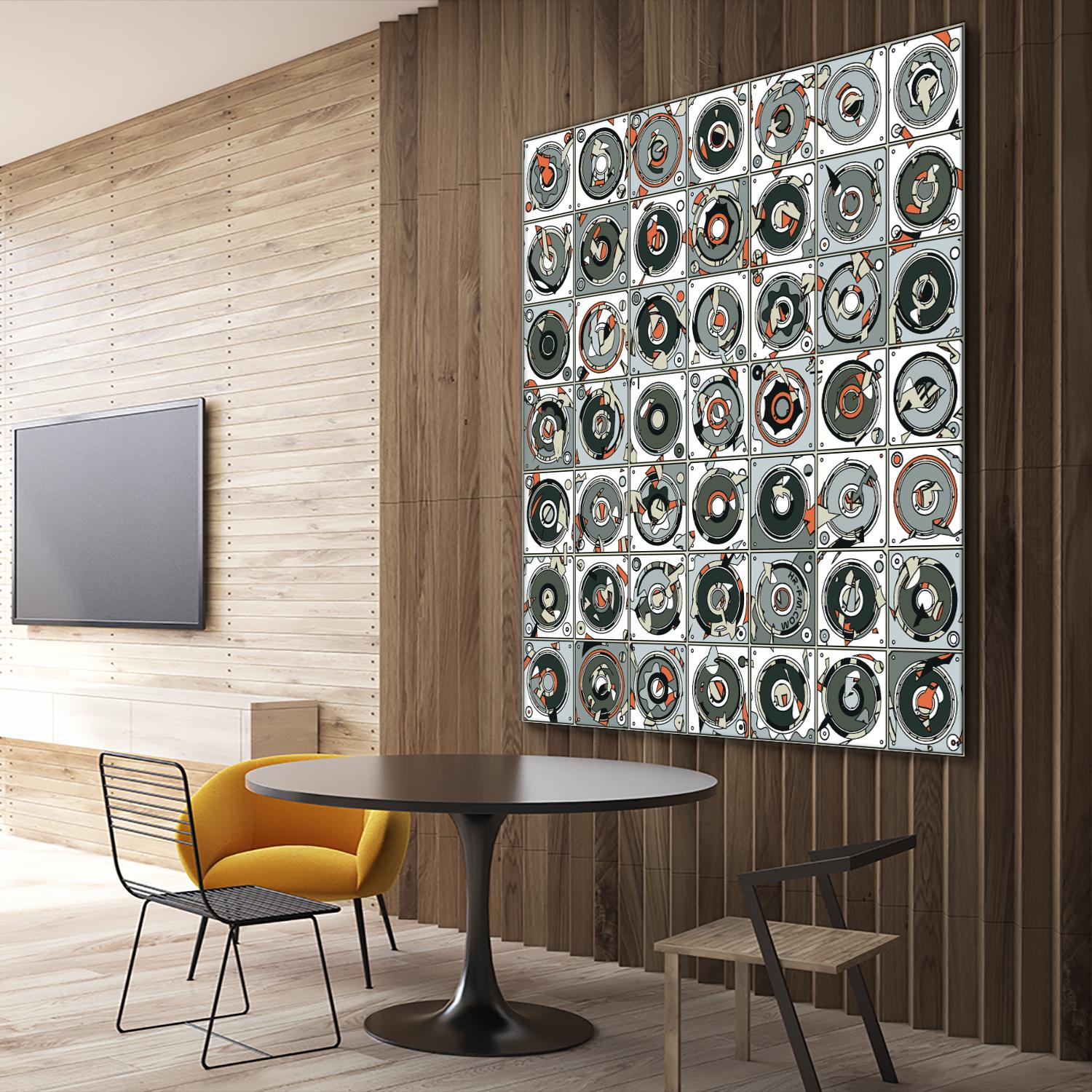 Stereogram by HR-FM on GIANT ART - orange contemporary