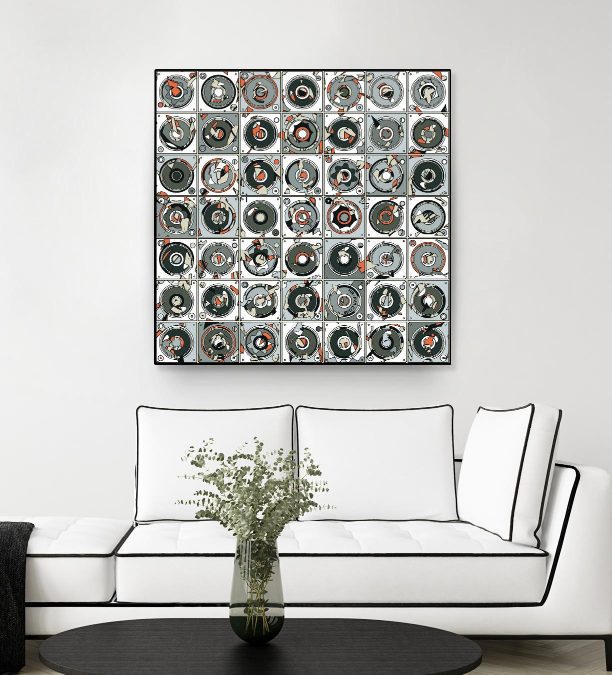Stereogram by HR-FM on GIANT ART - orange contemporary