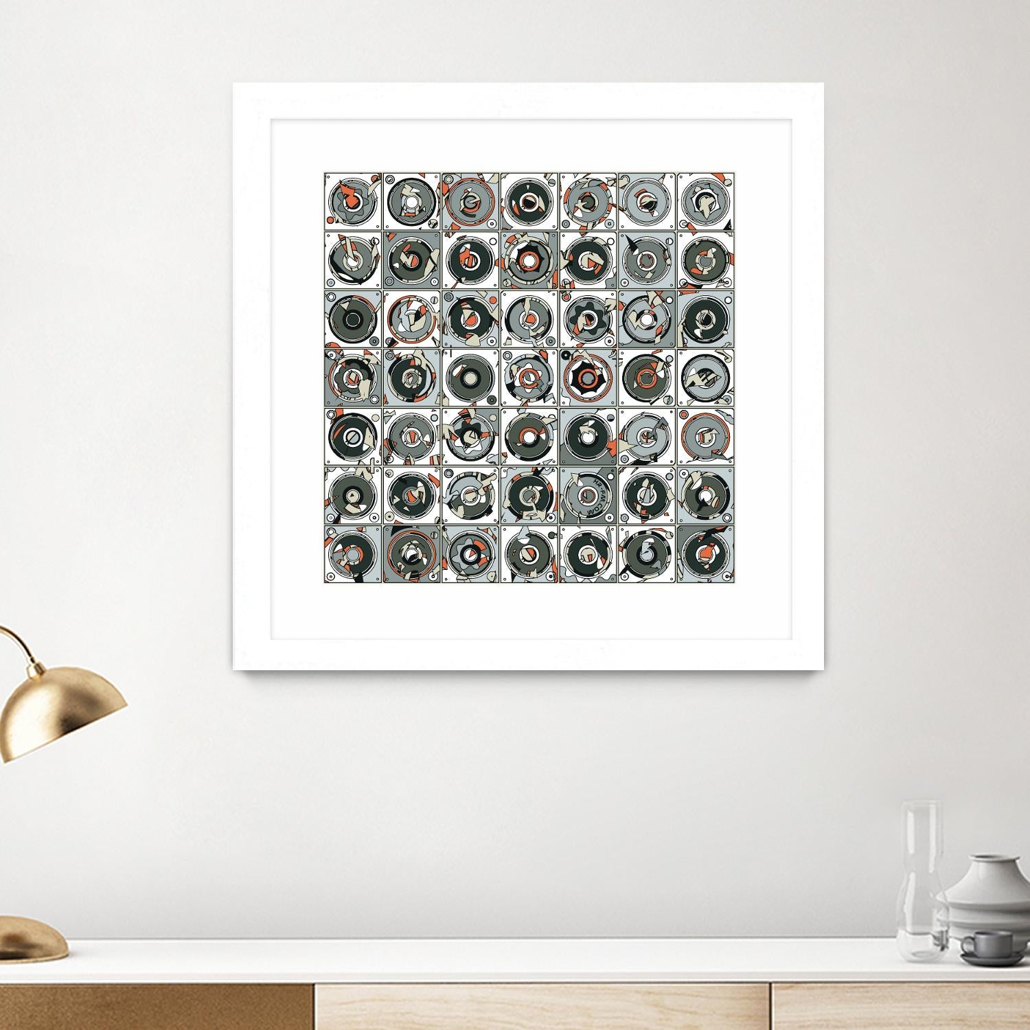 Stereogram by HR-FM on GIANT ART - orange contemporary