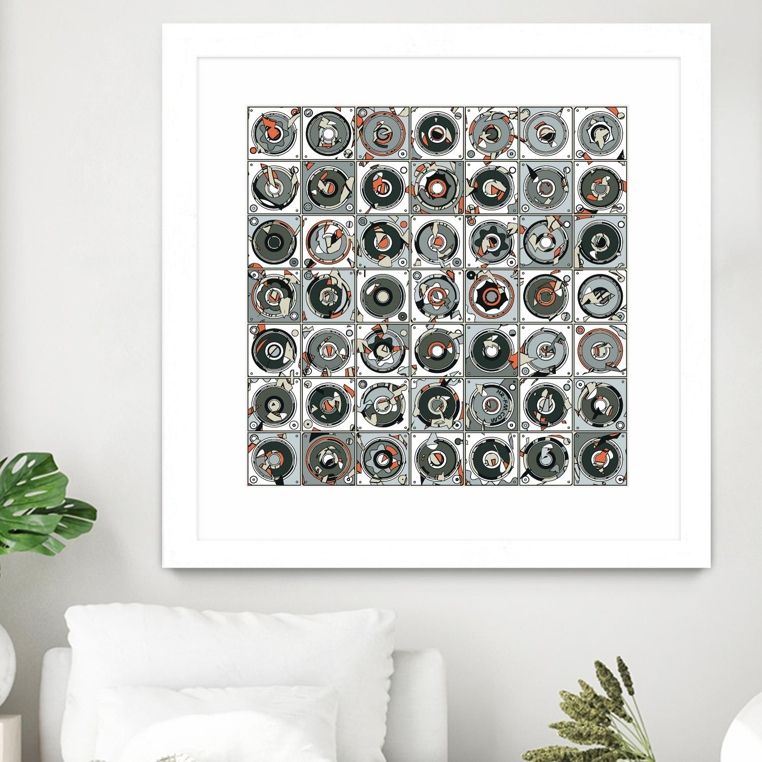 Stereogram by HR-FM on GIANT ART - orange contemporary