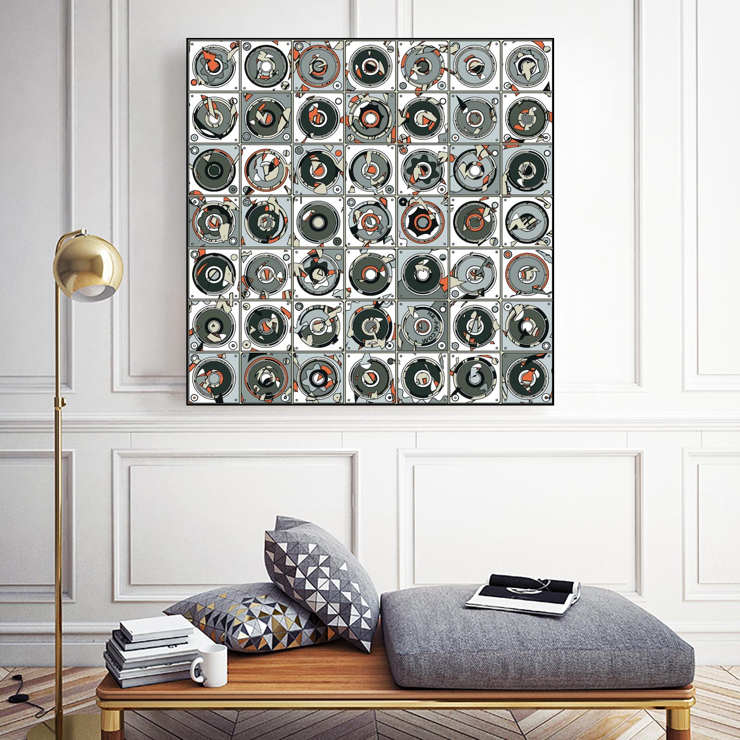 Stereogram by HR-FM on GIANT ART - orange contemporary