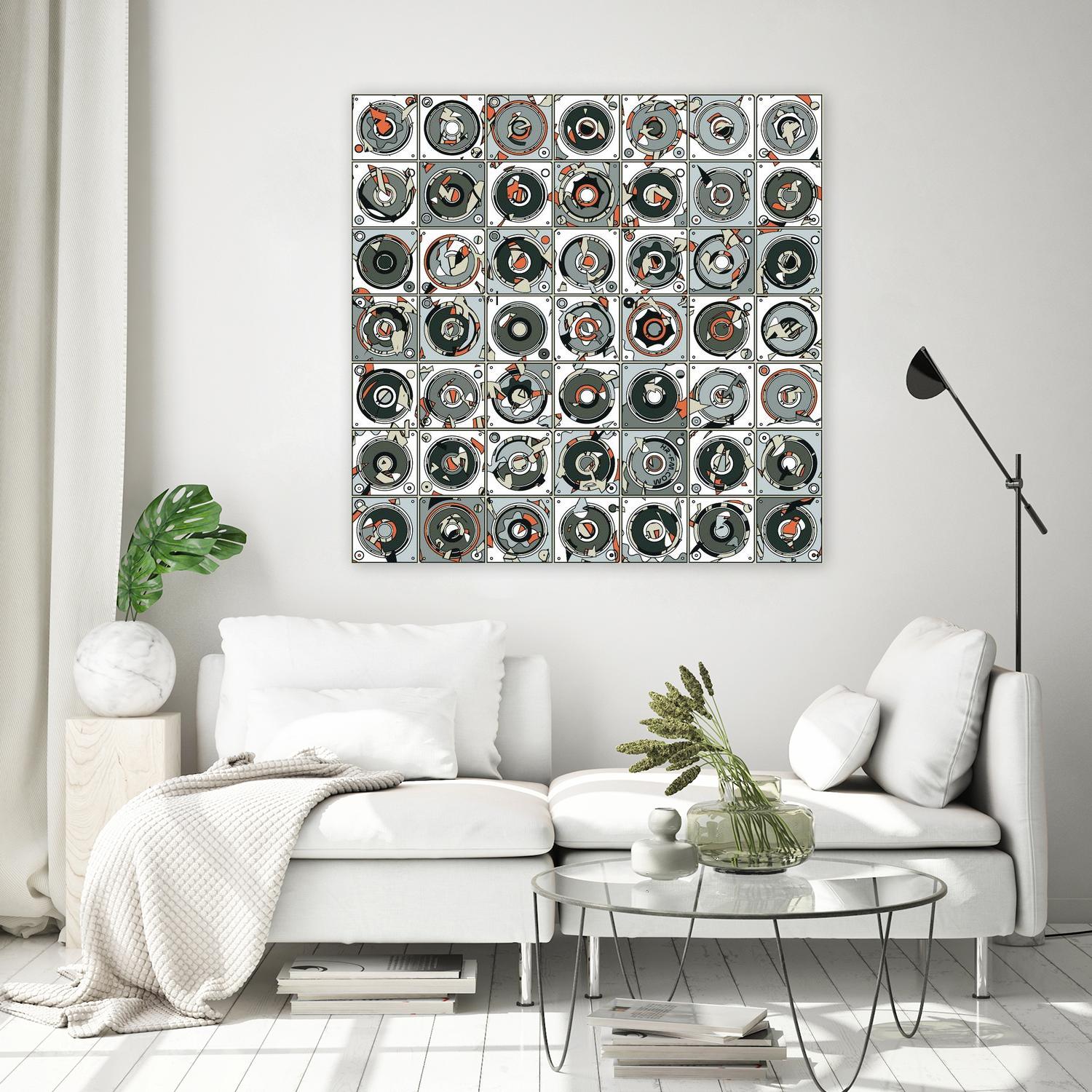 Stereogram by HR-FM on GIANT ART - orange contemporary