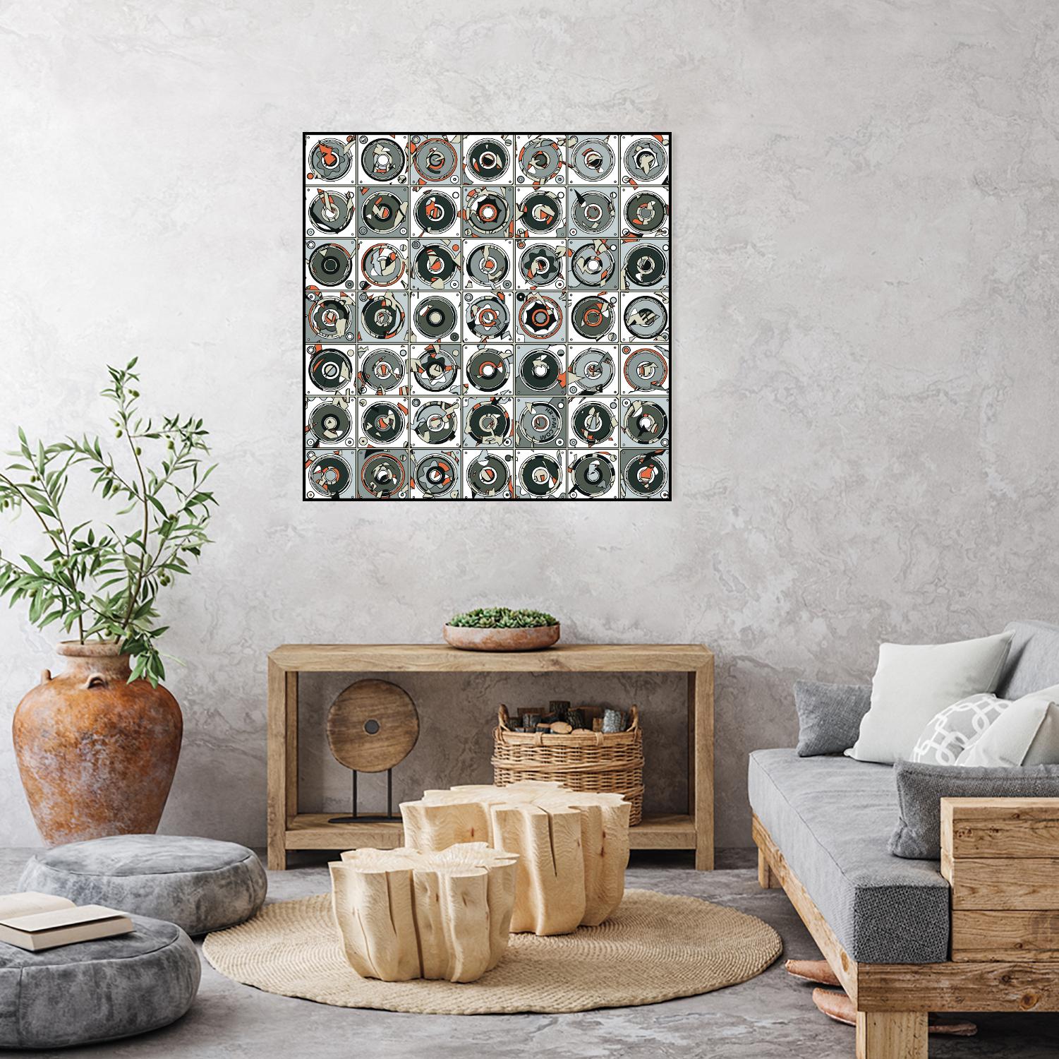 Stereogram by HR-FM on GIANT ART - orange contemporary