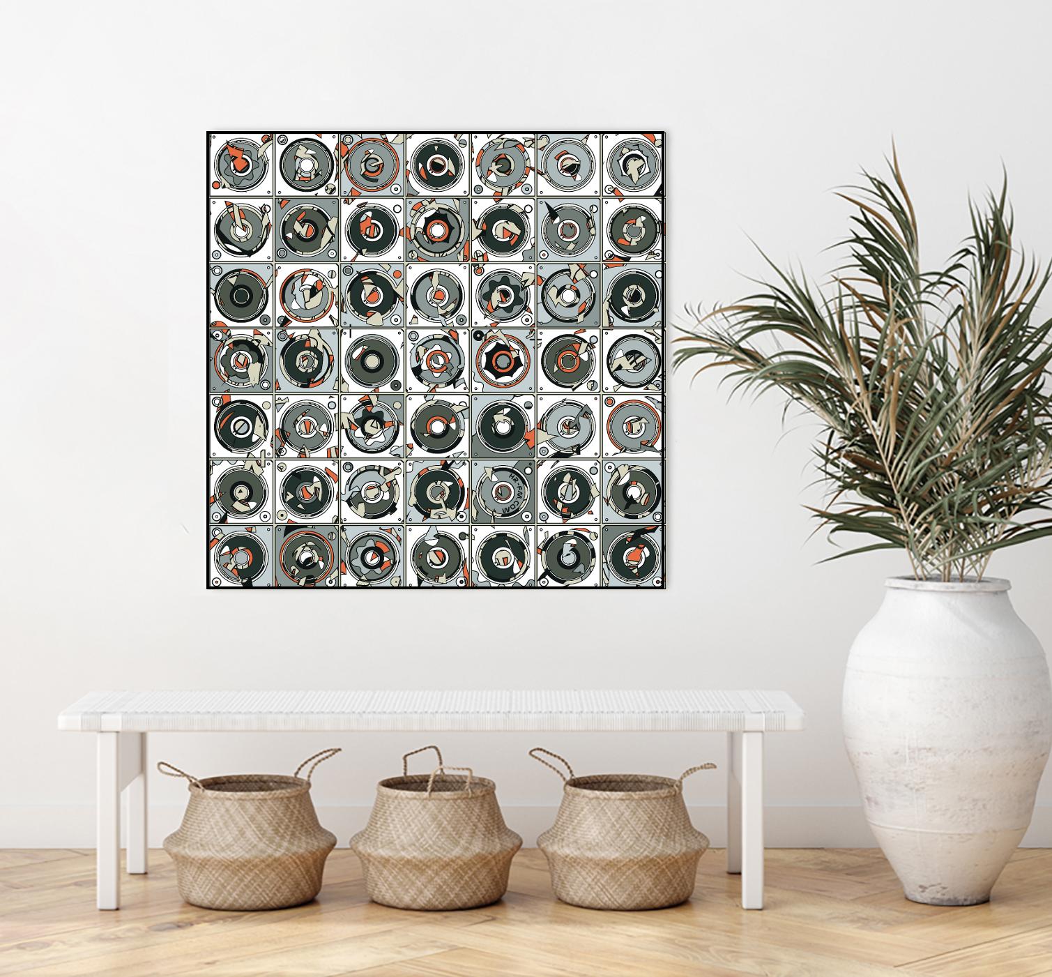 Stereogram by HR-FM on GIANT ART - orange contemporary