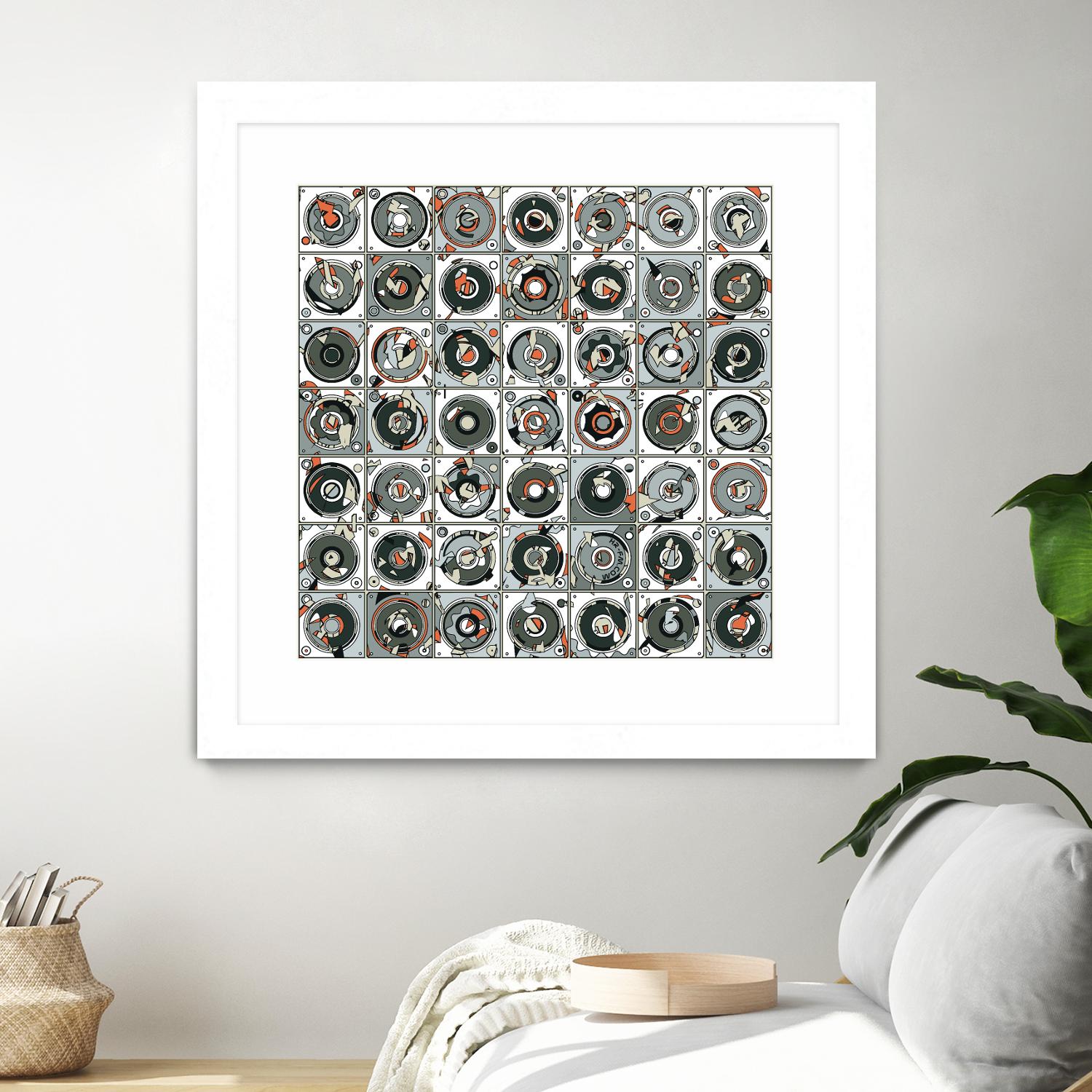 Stereogram by HR-FM on GIANT ART - orange contemporary